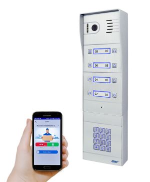 GBF- Smart Video Intercom for 8 units Apt. (PL963PM8U-POE and AC401)