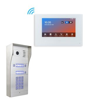 GBF PL963PM3U-POE IP Door Station For 3 units apartment building with 3 pcs wifi indoor monitors MR930