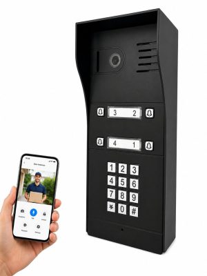 GBF Smart Video IP Door Station/Intercom (PL963PM4UBL-POE) For 4 units apartment building