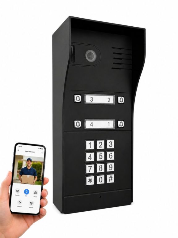 GBF Smart Video IP Door Station/Intercom (PL963PM4UBL-POE) For 4 units multifamily building - Image 2
