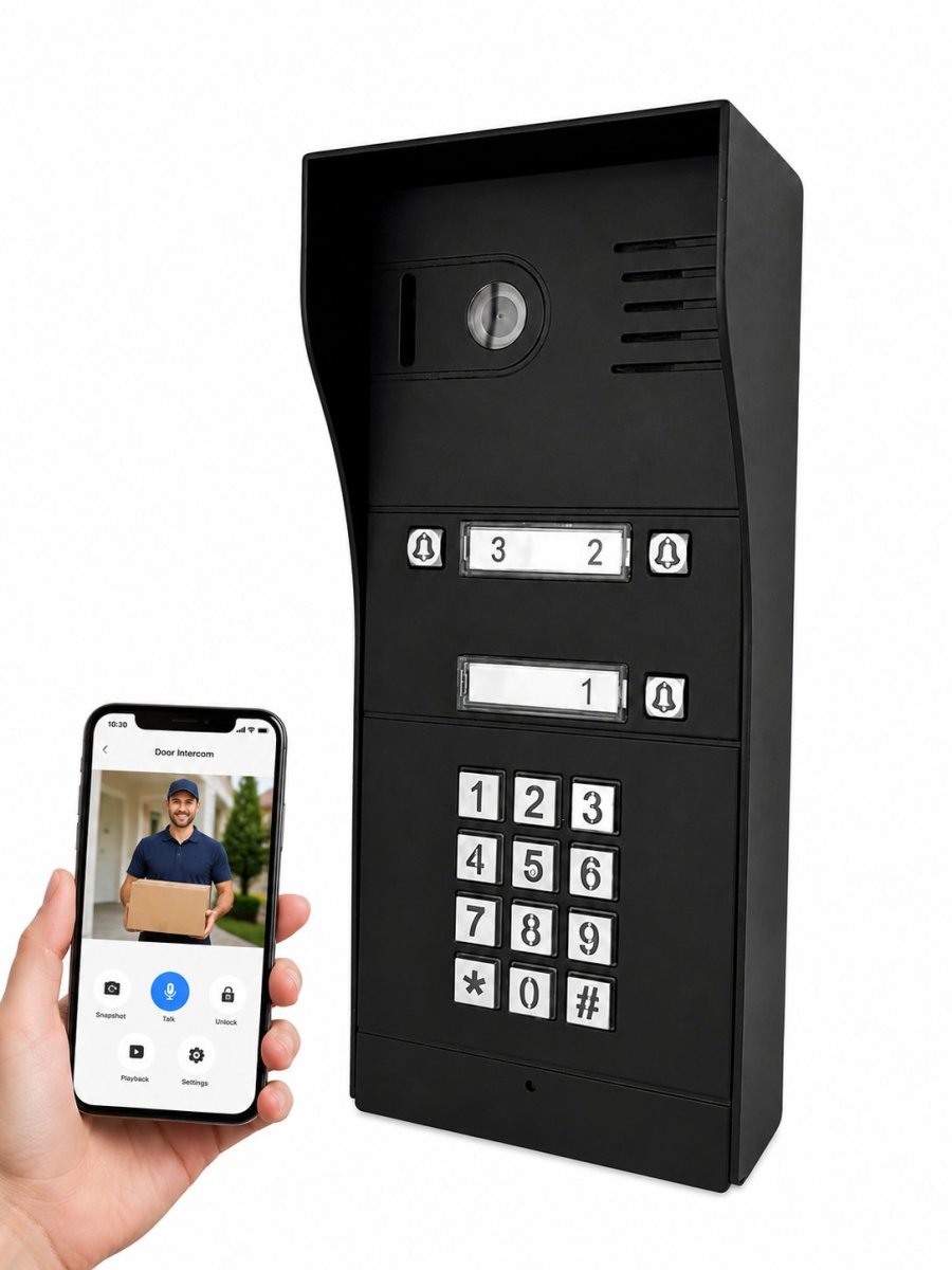 GBF Smart Video IP Door Station/Intercom (PL963PM3UBL-POE) For 3 units apartment building
