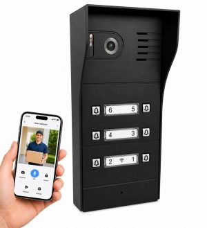 GBF Smart Video IP Door Station/Intercom (PL963PM6UBL-POE) For 6 units apartment building