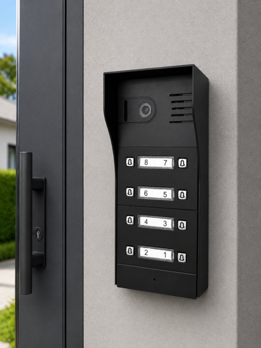 GBF Smart Video IP Door Station/Intercom (PL963PM8UBL-POE) For 8 units family building - Image 3