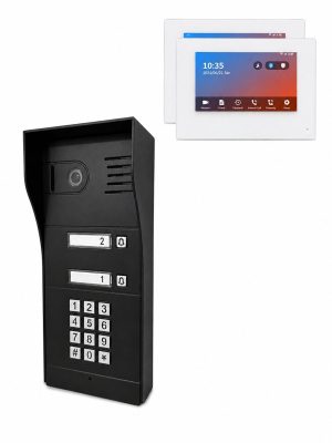GBF PL963PM2UBL-POE IP Door Station For 2 units multifamily building with 2 pcs wifi indoor monitors MR930M