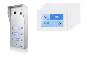 GBF PL963PM6U-POE IP Door Station For 5 units multifamily building with 5 pcs wifi indoor monitors MR920M